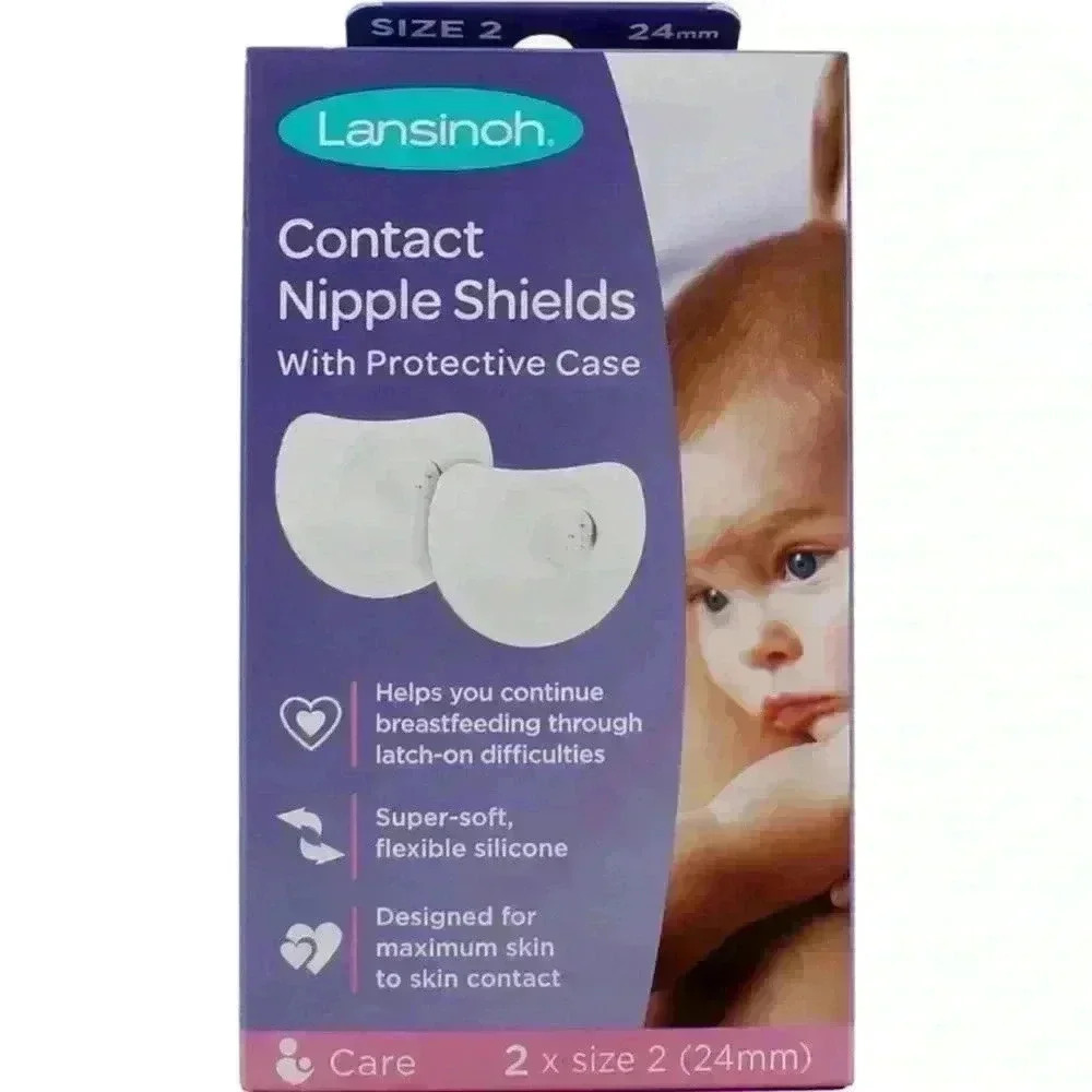 Lansinoh Nipple Shields Size 2 / Set of 2 / 24 mm